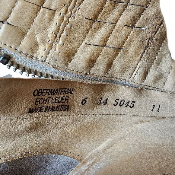 PAUL GREEN- Malibu Sliced Metallic Zip Bootie Chunky Nubuck Smoke, EU 6/ US 8.5 - Picture 4 of 13